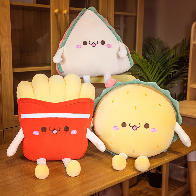 Burger fries pillow funny plush cute birthday gift home bedside table decoration to accompany sleeping on Children’s Day Soft c
Burger fries pillow funny plush cute birthday gift home bedside table decoration to accompany sleeping on Children’s Day Soft c