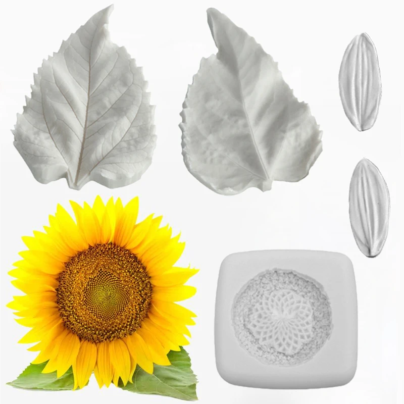 Sunflower & leaves Silicone Mold Fondant Mould Cake Decorating Tools Chocolate Gumpaste Molds, Sugarcraft, Kitchen Gadget
Sunflower & leaves Silicone Mold Fondant Mould Cake Decorating Tools Chocolate Gumpaste Molds, Sugarcraft, Kitchen Gadget