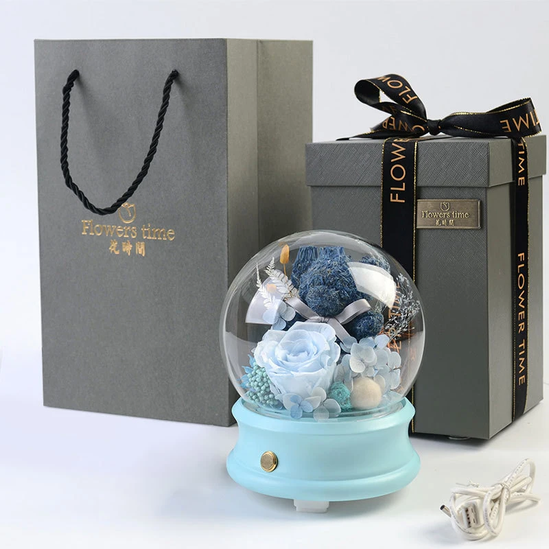 New Teddy Bear Presrved Fresh Flower blue Rose bluetooth Wireless speaker Music Box Night light Valentine's Day Gift for girl
New Teddy Bear Presrved Fresh Flower blue Rose bluetooth Wireless speaker Music Box Night light Valentine's Day Gift for girl