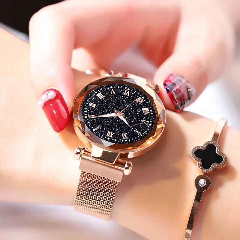 Luxury Brand Women Watch Magnet Stainless Steel Strap Starry Sky Female Quartz Watch Girl Student Waterproof Ladies Watch
Luxury Brand Women Watch Magnet Stainless Steel Strap Starry Sky Female Quartz Watch Girl Student Waterproof Ladies Watch