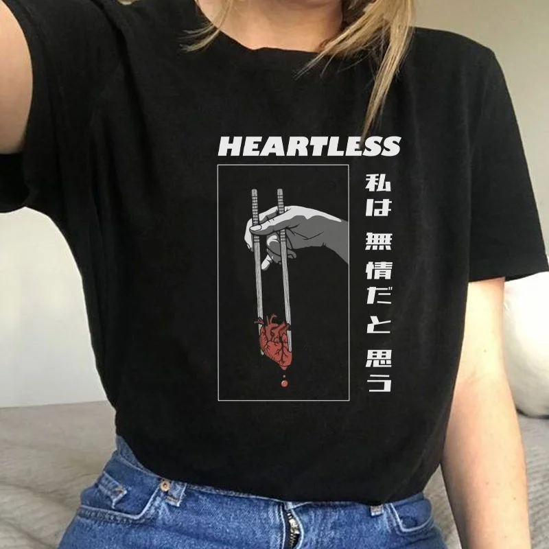 I Think I'm Heartless Japanese Fashion T-Shirt Unisex Harajuku Style Vaporwave Aesthetic Tee Street Style Anime Shirt
I Think I'm Heartless Japanese Fashion T-Shirt Unisex Harajuku Style Vaporwave Aesthetic Tee Street Style Anime Shirt