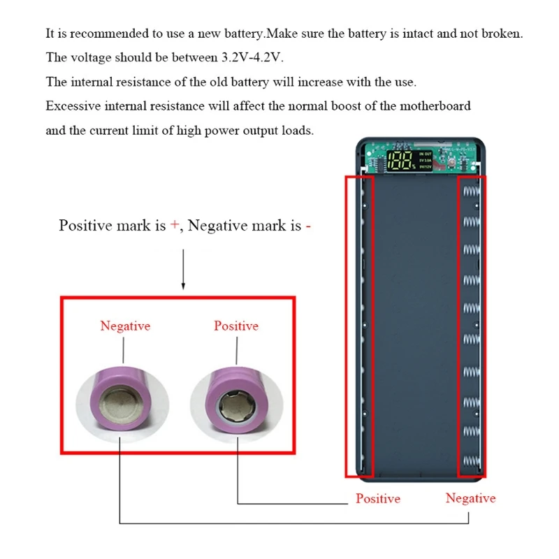 Detachable QC3.0 USB LCD Display DIY 10x18650 Battery Case PowerBank Shell Portable External Box Powerbank Protector
Detachable QC3.0 USB LCD Display DIY 10x18650 Battery Case PowerBank Shell Portable External Box Powerbank Protector