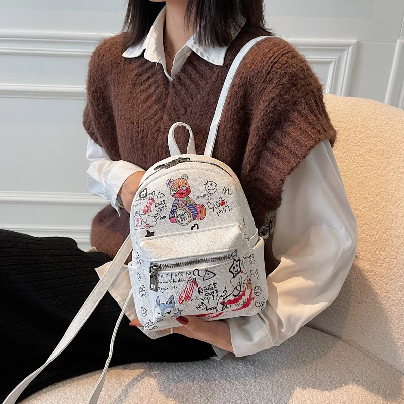 Woman Mini PU Leather Shoulder Bag Cute Cartoon Multi-Function Fashion Wild High Quality Youth Leather for Cartoon Print Backpac
Woman Mini PU Leather Shoulder Bag Cute Cartoon Multi-Function Fashion Wild High Quality Youth Leather for Cartoon Print Backpac