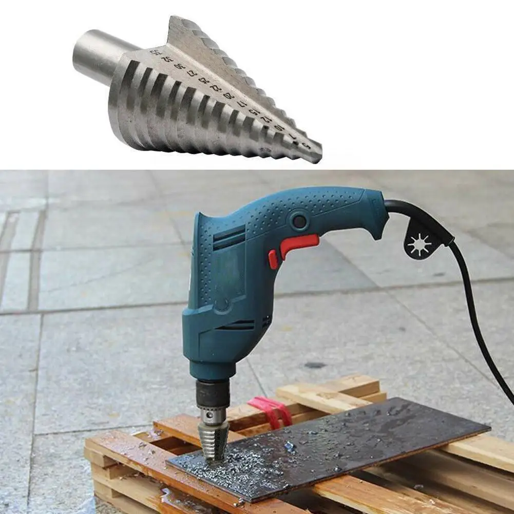5-35mm Step Drill Pagoda Drill Multi-function Twist Drill Metal Tool Tool Power Reamer Steel Groove Power S8a3
5-35mm Step Drill Pagoda Drill Multi-function Twist Drill Metal Tool Tool Power Reamer Steel Groove Power S8a3