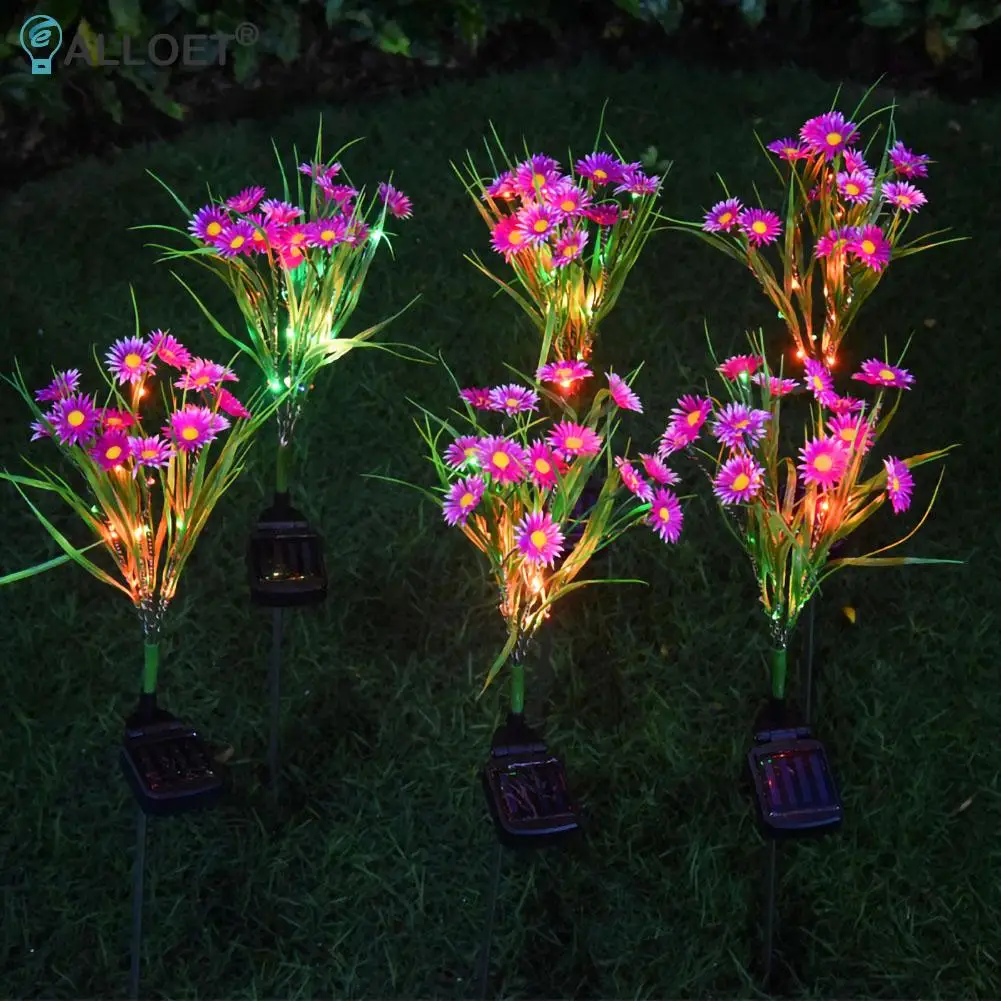 2pcs LED Solar Light Artificial Wild Flower Outdoor Waterproof Garden Lawn Stakes Lamps Yard Art for Home Courtyard Decoration
2pcs LED Solar Light Artificial Wild Flower Outdoor Waterproof Garden Lawn Stakes Lamps Yard Art for Home Courtyard Decoration