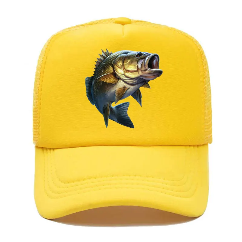 Cartoon Large Mouth Bass Fish Fishing Baseball Cap Funny Gift Men Women Parent-child Hats Mesh Visor Outdoor Adjustable Sun Hat
Cartoon Large Mouth Bass Fish Fishing Baseball Cap Funny Gift Men Women Parent-child Hats Mesh Visor Outdoor Adjustable Sun Hat