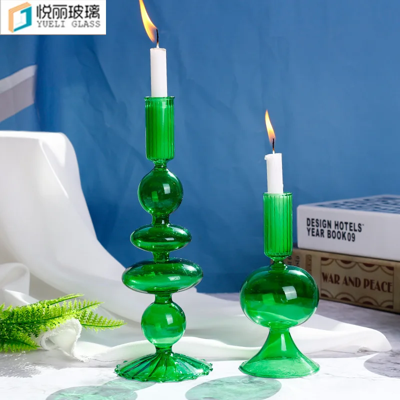 Simple and creative glass candlesticks home decorations colored candle ware ornaments candle holder home decor
Simple and creative glass candlesticks home decorations colored candle ware ornaments candle holder home decor