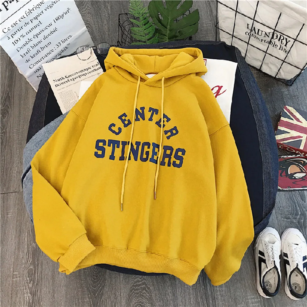 Hoodies Women Plus Velvet Thick Female Leisure Student Loose Hooded Letter Printed Simple Fashion Harajuku Womens Sweatshirts
Hoodies Women Plus Velvet Thick Female Leisure Student Loose Hooded Letter Printed Simple Fashion Harajuku Womens Sweatshirts
