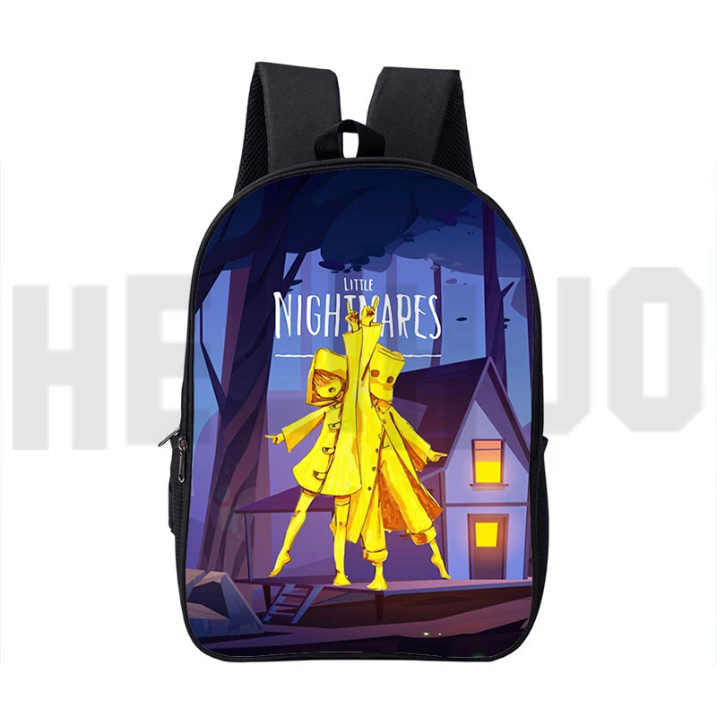 Hot Game Little Nightmares 2 Backpacks Kids 16 Inch Canvas Double Zipper Anime Cartoon Children School Bags for Girls Mochila
Hot Game Little Nightmares 2 Backpacks Kids 16 Inch Canvas Double Zipper Anime Cartoon Children School Bags for Girls Mochila
