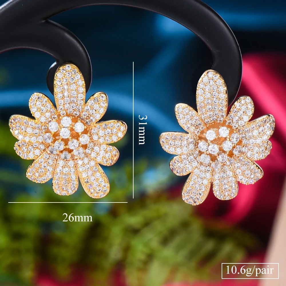 missvikki Luxury Trendy Flower Blossom Drop Pendant Shape AAA Full Cubic Zirconia Drop Dangle Earrings For Women Girls Jewelry
missvikki Luxury Trendy Flower Blossom Drop Pendant Shape AAA Full Cubic Zirconia Drop Dangle Earrings For Women Girls Jewelry
