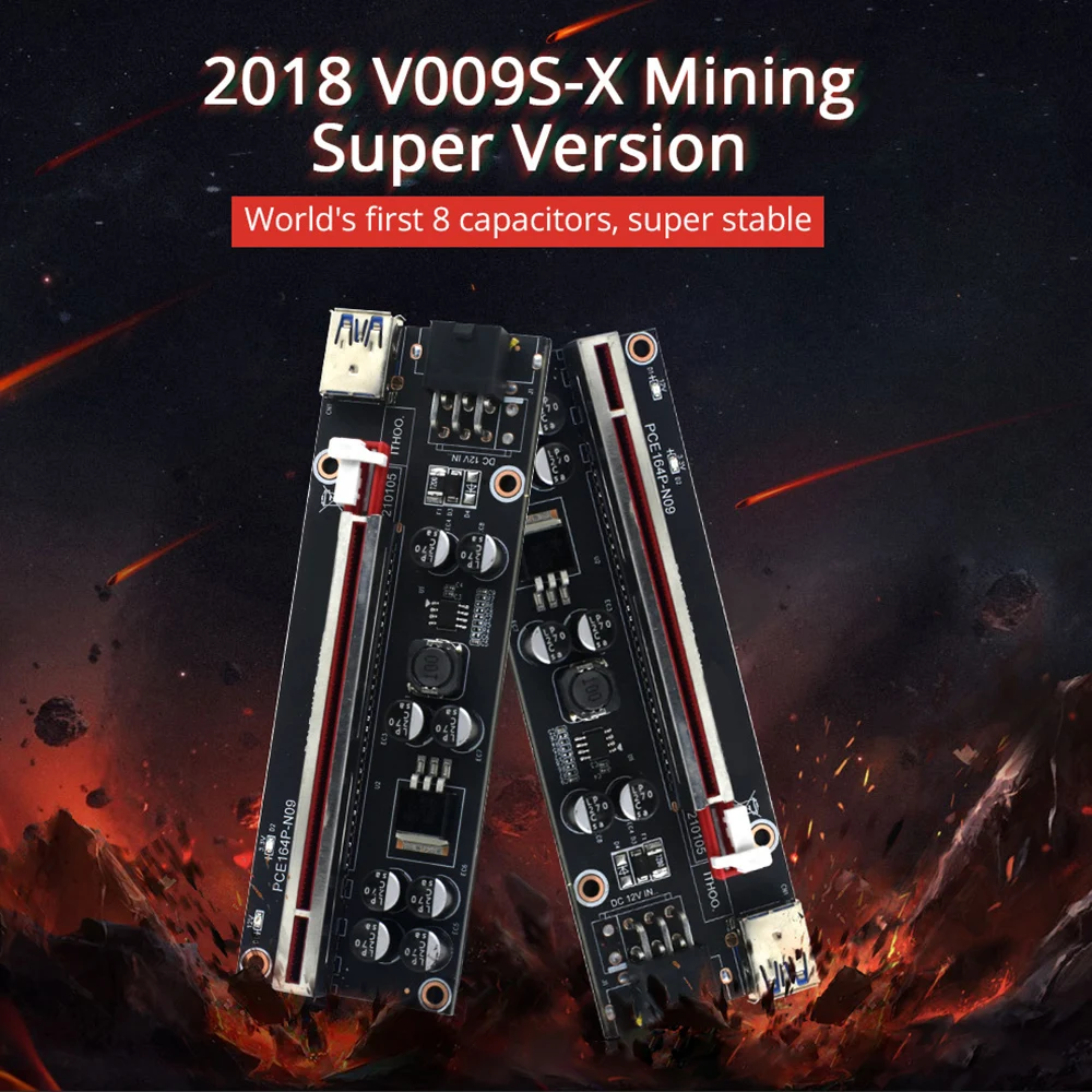 PCI-E Riser Card PCI Express 1X to 16X USB 3.0 Cable SATA to 6Pin Connector for Graphics Video Card
PCI-E Riser Card PCI Express 1X to 16X USB 3.0 Cable SATA to 6Pin Connector for Graphics Video Card