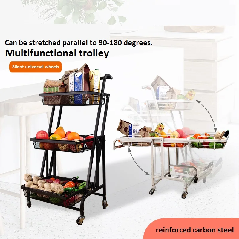 Kitchen Shelf Floor-To-Ceiling Multi-Layer Stretchable Folding Mobile Stroller Baby Supplies Snack Storage Rack 
Kitchen Shelf Floor-To-Ceiling Multi-Layer Stretchable Folding Mobile Stroller Baby Supplies Snack Storage Rack