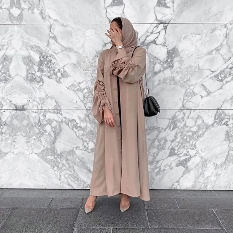 Abayas for Women Dubai Abaya Turkey Bunch Sleeve Muslim Hijab Dress Islamic Clothing Kaftan Kimono Femme Musulmane
Abayas for Women Dubai Abaya Turkey Bunch Sleeve Muslim Hijab Dress Islamic Clothing Kaftan Kimono Femme Musulmane