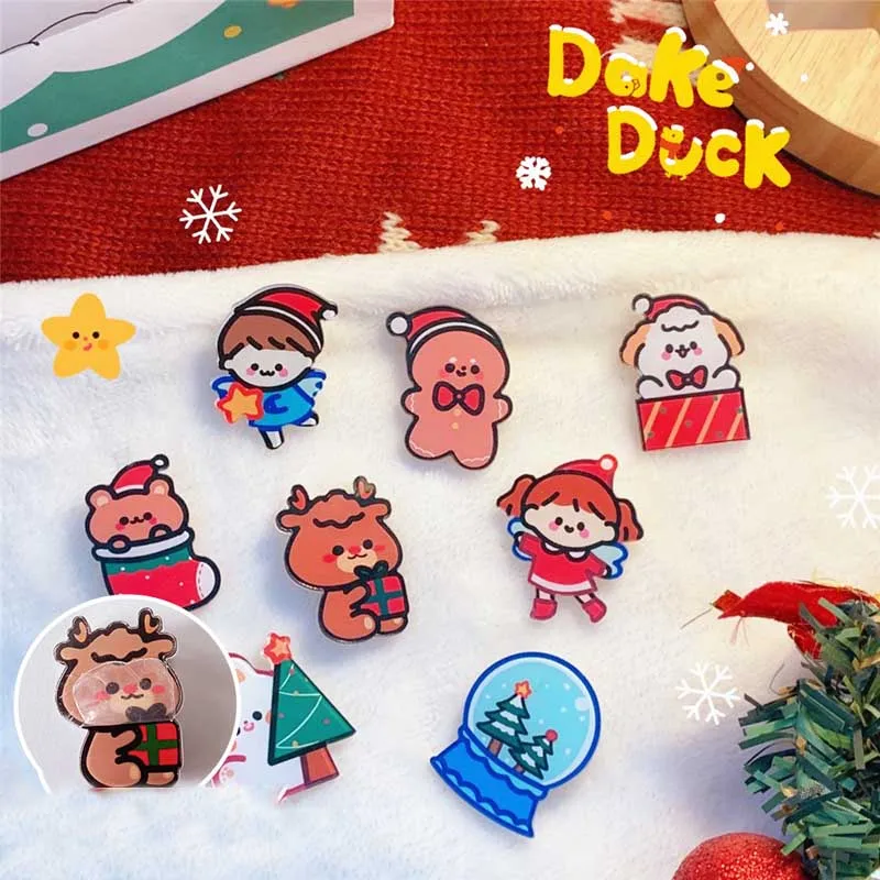 Cartoon Acrylic Christms Deer Brooch Clothes Badge Backpack Icon Brooches Pins Christmas Gifts New Year Decoration Accessories
Cartoon Acrylic Christms Deer Brooch Clothes Badge Backpack Icon Brooches Pins Christmas Gifts New Year Decoration Accessories