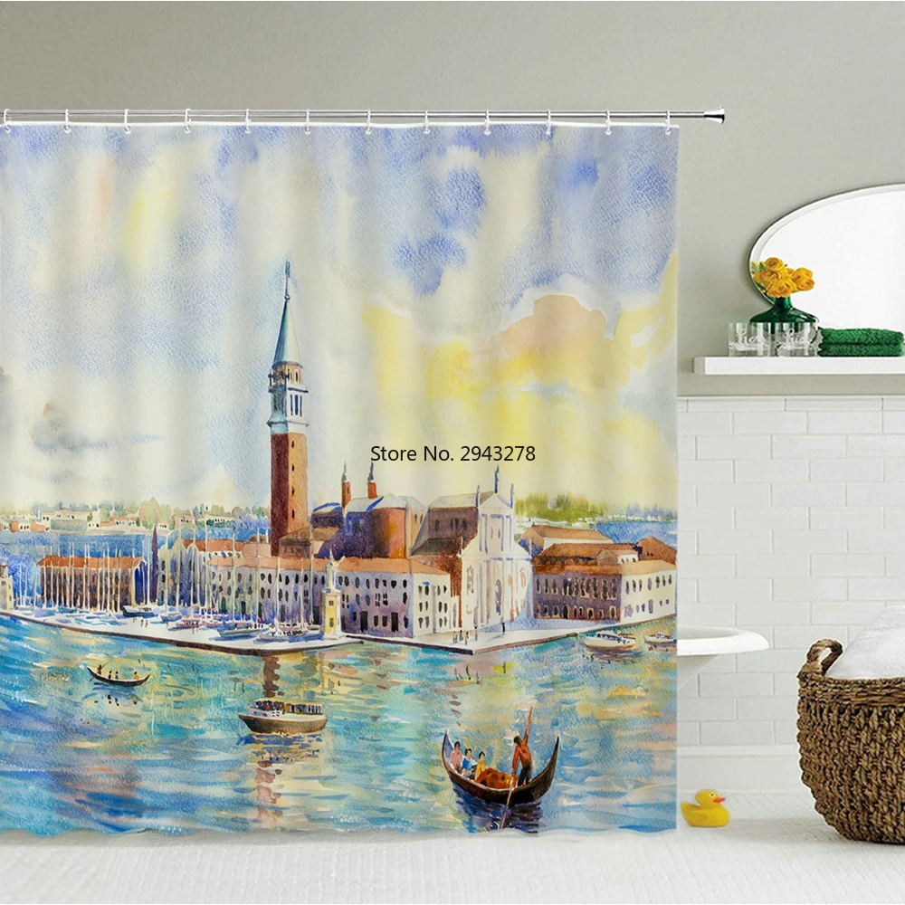 landscape Bath Curtain Waterproof Fabric Shower Curtains Multi-size Bathtub Screen for Bathroom Home Decor With Hooks
landscape Bath Curtain Waterproof Fabric Shower Curtains Multi-size Bathtub Screen for Bathroom Home Decor With Hooks