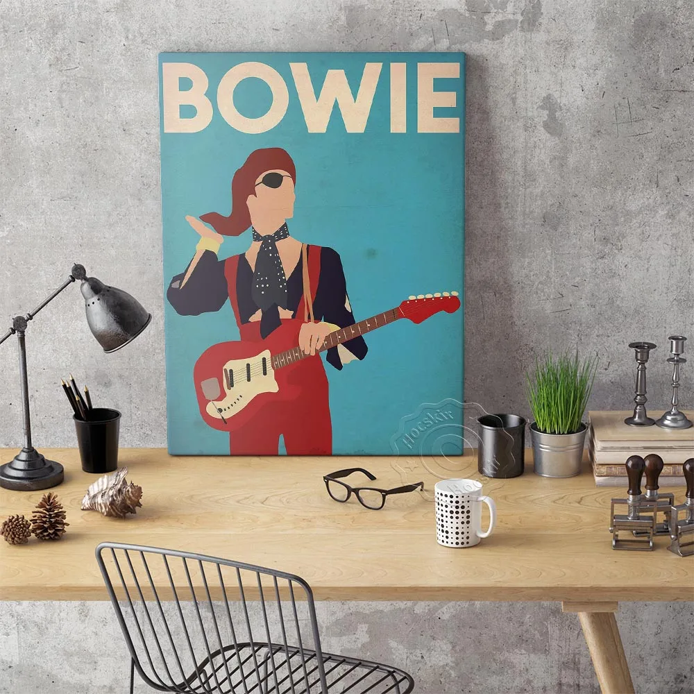 British Rock Music Singer Star David Bowie Retro Poster Chameleon Rock Bar Pub Club Wall Art Painting Decoration Wall Stickers
British Rock Music Singer Star David Bowie Retro Poster Chameleon Rock Bar Pub Club Wall Art Painting Decoration Wall Stickers