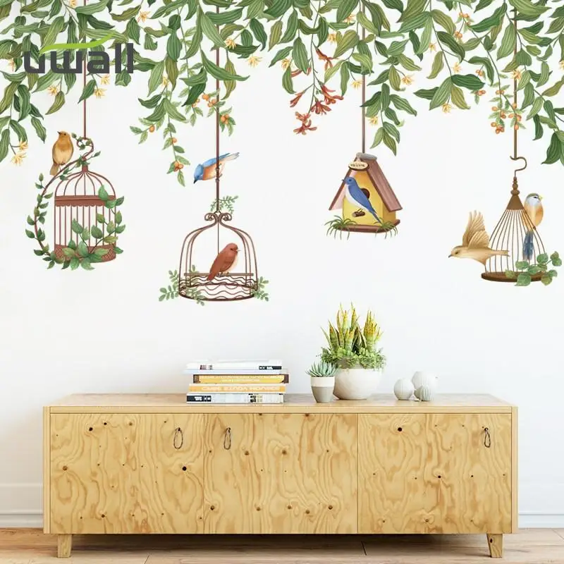Creative Vine Bird Cage Plant Wall Sticker Small Fresh Living Room Decoration Bedroom Decor Self-Adhesive Stickers Home Decor
Creative Vine Bird Cage Plant Wall Sticker Small Fresh Living Room Decoration Bedroom Decor Self-Adhesive Stickers Home Decor