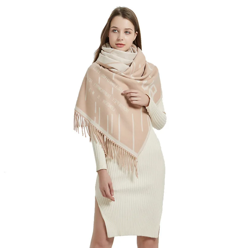 New style cashmere like shawl women's thickened warm wool like scarf dual purpose simple digital scarf in autumn and winter 2019
New style cashmere like shawl women's thickened warm wool like scarf dual purpose simple digital scarf in autumn and winter 2019