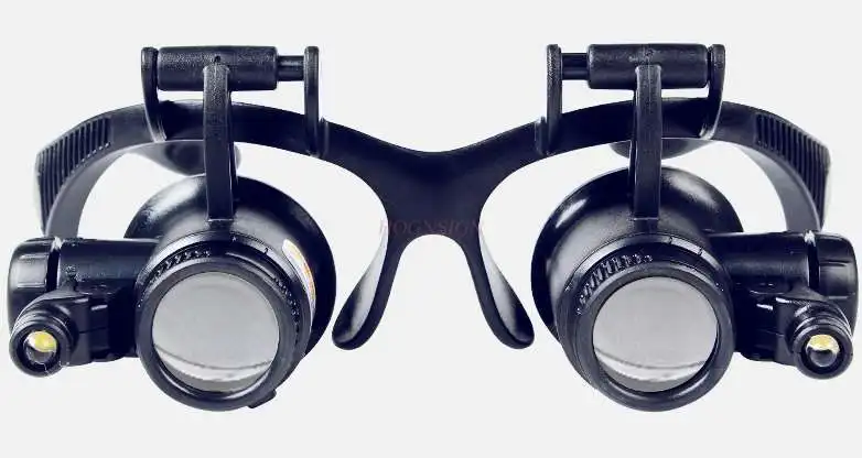 Glasses-type maintenance magnifying glass led with light binocular eyepiece inspection Jewelry electronic circuit clear times 
Glasses-type maintenance magnifying glass led with light binocular eyepiece inspection Jewelry electronic circuit clear times