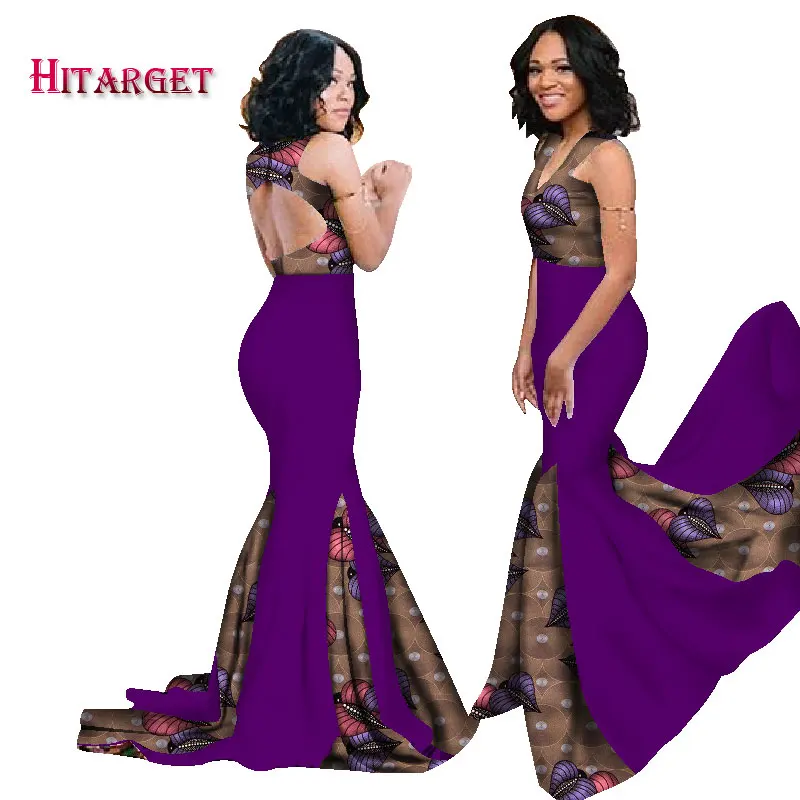 2020 New African Dresses For Women Halter Long Dress Cotton Print Wax Plus Size 6XL Sleeveless Fashion Sexy Evening Dress WY1123
2020 New African Dresses For Women Halter Long Dress Cotton Print Wax Plus Size 6XL Sleeveless Fashion Sexy Evening Dress WY1123