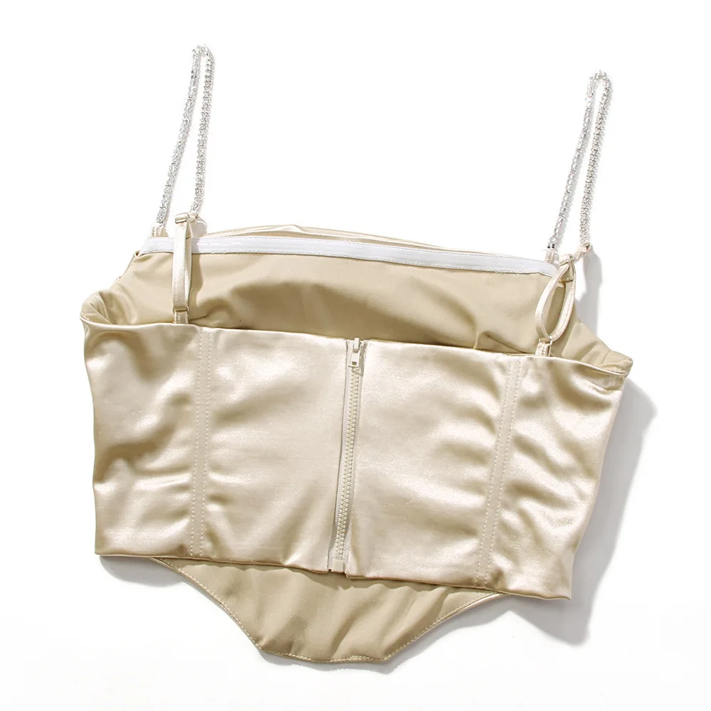 High Quallty Top Women Summer 2021 New Arrivals Short Crop Top Y2k House of Cb Double Layer Tops Beaded Party Club Evening 
High Quallty Top Women Summer 2021 New Arrivals Short Crop Top Y2k House of Cb Double Layer Tops Beaded Party Club Evening