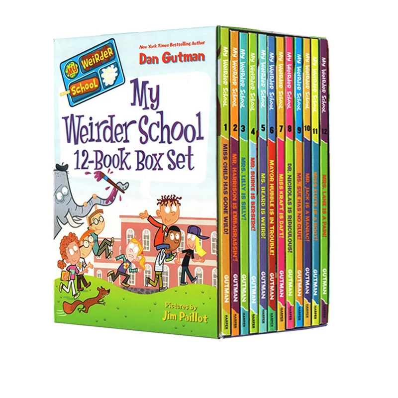 

12 Books/Set My Weirder School English Story Books Children Kids Story Comic Book Early Educaction Reading Book