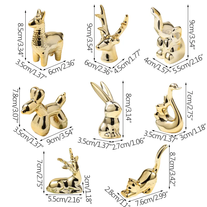 Mini Golden Ceramic Figurine Cute Cake Decorative Balloon Dog Animals Sculpture Desktop Ornament Home Decoration Accessories
Mini Golden Ceramic Figurine Cute Cake Decorative Balloon Dog Animals Sculpture Desktop Ornament Home Decoration Accessories