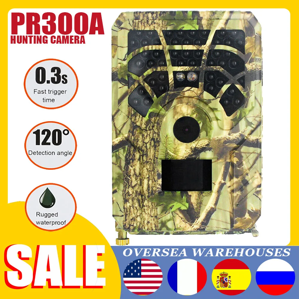 Wildlife Trail Camera 5MP 1080P Infrared Hunting Game Camera With Night Vision Wireless Surveillance Tracking Camera PR300A
Wildlife Trail Camera 5MP 1080P Infrared Hunting Game Camera With Night Vision Wireless Surveillance Tracking Camera PR300A