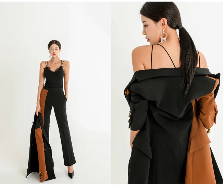 Office Lady Work Pants Suits Women Slim Hit color Long Sleeve double-breasted Blazer coat+OL Pants Elegant Two Piece Set
Office Lady Work Pants Suits Women Slim Hit color Long Sleeve double-breasted Blazer coat+OL Pants Elegant Two Piece Set