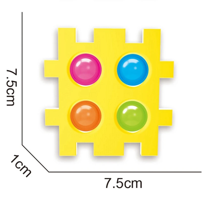 6Pcs/Set Color Spliced Bubble Cubes Toys for Children 3D Puzzle Relieves Stress and Anxiety Anti Depression Senses Finger Toys
6Pcs/Set Color Spliced Bubble Cubes Toys for Children 3D Puzzle Relieves Stress and Anxiety Anti Depression Senses Finger Toys