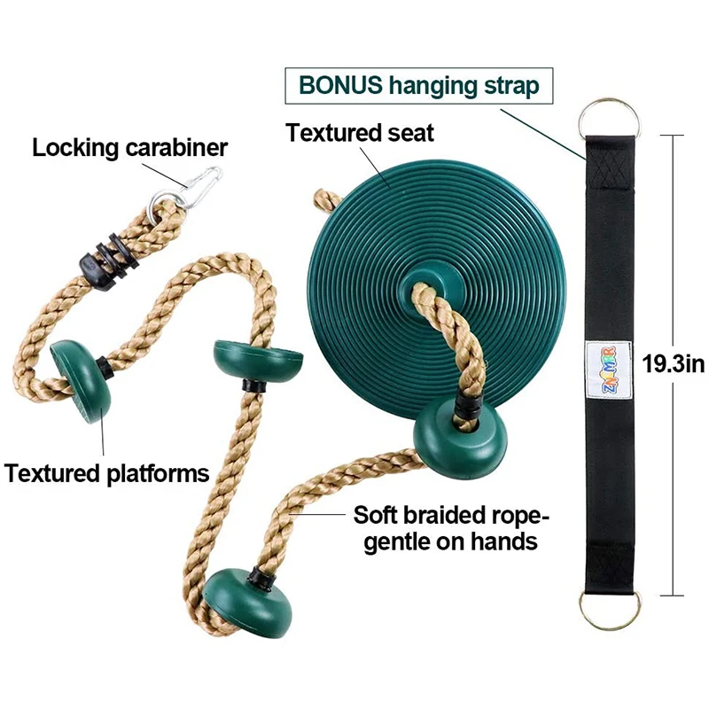 Kids Toys Outdoor Swing Disc Swing Indoor Swing Disc Climbing Swing For Children Garden Playground Camping Playing Toy
Kids Toys Outdoor Swing Disc Swing Indoor Swing Disc Climbing Swing For Children Garden Playground Camping Playing Toy
