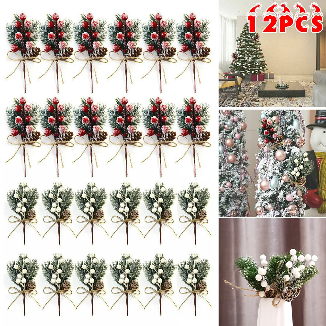 12Pcs Christmas Simulation Berry Bouquet Artificial Pine Berry Xmas Decor Holly Flower Christmas Branch Ornament 23cm
12Pcs Christmas Simulation Berry Bouquet Artificial Pine Berry Xmas Decor Holly Flower Christmas Branch Ornament 23cm