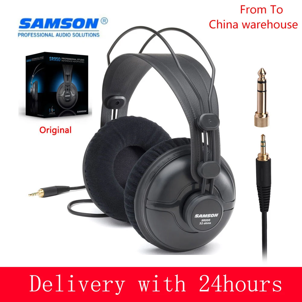 SAMSON SR950 Professional Studio Reference Monitor Headphone Dynamic Headset Closed Ear Design for Recording Monitoring Game DJ
SAMSON SR950 Professional Studio Reference Monitor Headphone Dynamic Headset Closed Ear Design for Recording Monitoring Game DJ