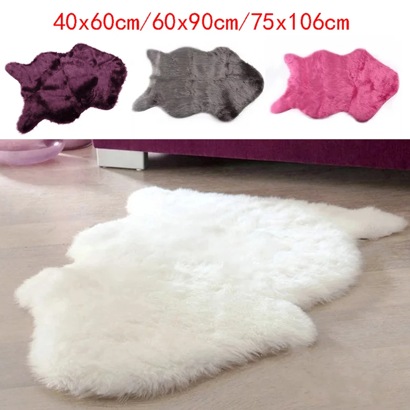 Soft Hairy Manta Carpet Washable Faux Fur Mat Sheepskin Chair Mat Seat Pad Plain Skin Fur Fluffy Area Rugs Bedroom Plush Carpets
Soft Hairy Manta Carpet Washable Faux Fur Mat Sheepskin Chair Mat Seat Pad Plain Skin Fur Fluffy Area Rugs Bedroom Plush Carpets