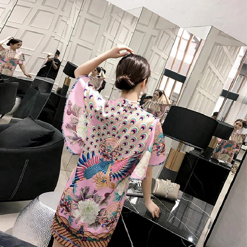 2020 FashionGirl Pink Loose Cheongsam Chinese Dress Qipao Dresses Casual Oriental Style Summer Elegant Dress Women Robe Rouge
2020 FashionGirl Pink Loose Cheongsam Chinese Dress Qipao Dresses Casual Oriental Style Summer Elegant Dress Women Robe Rouge