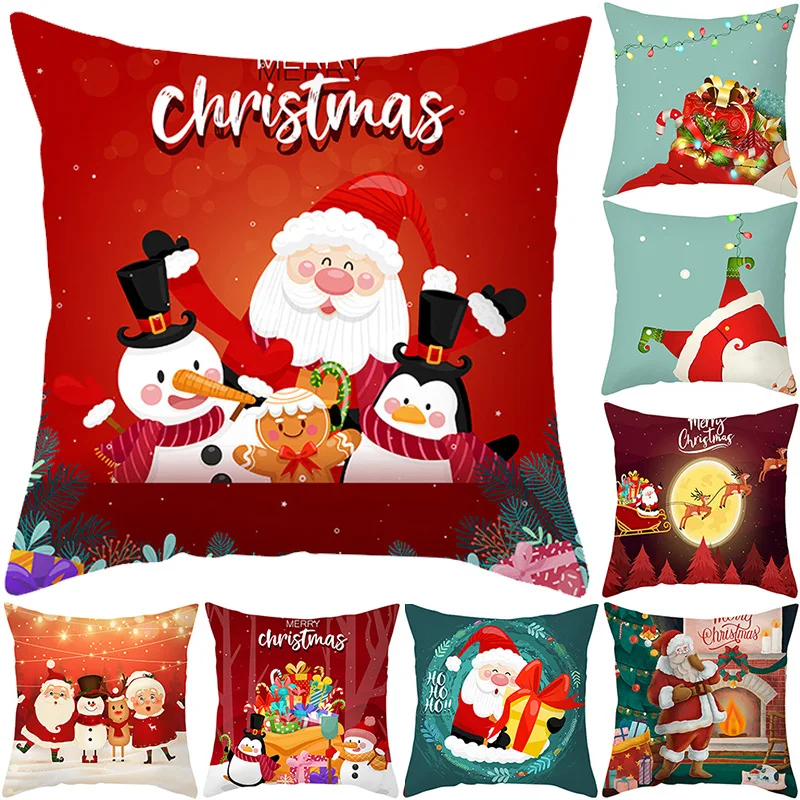45Cm Merry Christmas Cushion Cover Christmas Ornament Cartoon Santa Claus Pillow Case Navidad Noel New Year 2022 Xmas Gifts
45Cm Merry Christmas Cushion Cover Christmas Ornament Cartoon Santa Claus Pillow Case Navidad Noel New Year 2022 Xmas Gifts
