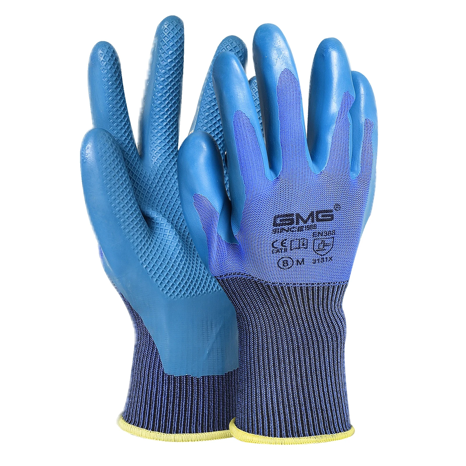 

Нескользящие рабочие перчатки с резиновым покрытием, рабочие защитные перчатки для дома, 6 пар