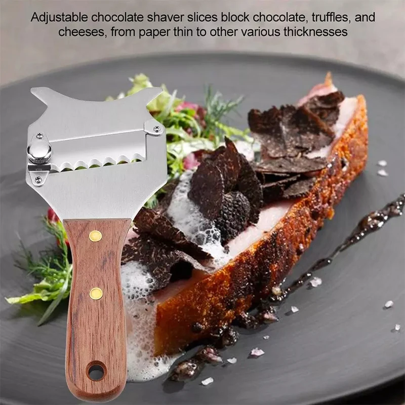 Multifunctional Truffle Slicer Stainless Steel Chocolate Truffle Shaver Knife Truffle Slicer Grater Cutter Cheese Butter Cutters
Multifunctional Truffle Slicer Stainless Steel Chocolate Truffle Shaver Knife Truffle Slicer Grater Cutter Cheese Butter Cutters