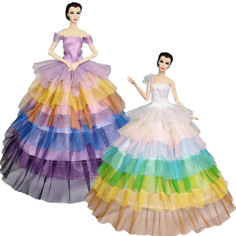 Rainbow Fashion Doll Outfit For Barbie Doll Sleeveless Evening Gown Wedding Dresses Clothes For Barbie Doll 1/6 Doll Accessories
Rainbow Fashion Doll Outfit For Barbie Doll Sleeveless Evening Gown Wedding Dresses Clothes For Barbie Doll 1/6 Doll Accessories