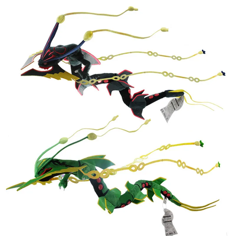 Плюшевая игрушка Pokemon Rayquaza длинная Аниме игра Мягкие игрушки кукла подарок для