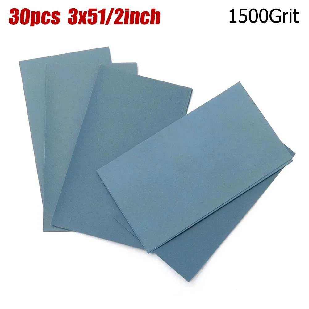 30pcs 3"X 5 1/2\" 1500/2000/2500/3000/5000 Grit Wet/Dry Abrasive Sandpaper Sheets Tools Accessories Newly
30pcs 3"X 5 1/2\" 1500/2000/2500/3000/5000 Grit Wet/Dry Abrasive Sandpaper Sheets Tools Accessories Newly
