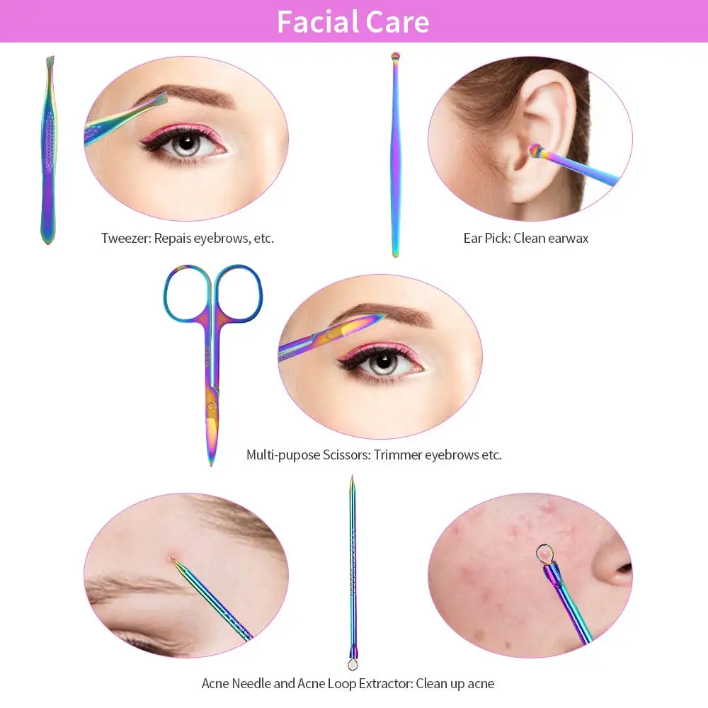 15 in 1 Manicure Set Nail Clippers Pedicure Care Tools Feet Pedicure Kits Nail Gromming for Women Girls
15 in 1 Manicure Set Nail Clippers Pedicure Care Tools Feet Pedicure Kits Nail Gromming for Women Girls