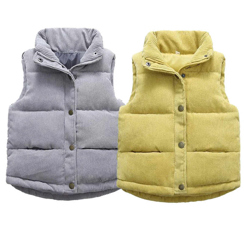 Kids Warm Vest Winter Girls Boys Thicken Waistcoat Corduroy Outerwear Vest Children Teens Cotton Jackets Vest For 2-10 Years
Kids Warm Vest Winter Girls Boys Thicken Waistcoat Corduroy Outerwear Vest Children Teens Cotton Jackets Vest For 2-10 Years