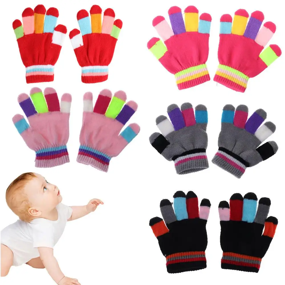 Kids Gloves Full Finger Warm Winter Children Colorful Stripe Knitted Boys Girls Gloves
Kids Gloves Full Finger Warm Winter Children Colorful Stripe Knitted Boys Girls Gloves