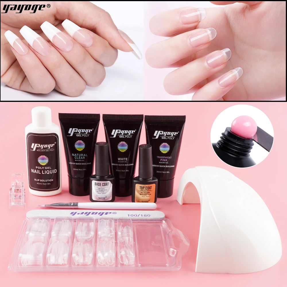 Yayoge New Poly UV Gel Set 18W Nail Dryer Acrylic Nail Kit 3 Colors Nail Supplies for Professionals Kit for Acrylic Nails
Yayoge New Poly UV Gel Set 18W Nail Dryer Acrylic Nail Kit 3 Colors Nail Supplies for Professionals Kit for Acrylic Nails