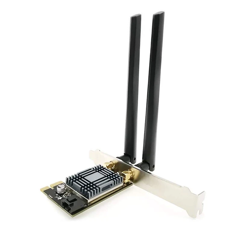 N1202 AR5B22 2.4G/5G Dual Band PCIE Wi-Fi Network Card with Bluetooth 4.0 for Desktop PCsand Servers Wireless Network Adapter
N1202 AR5B22 2.4G/5G Dual Band PCIE Wi-Fi Network Card with Bluetooth 4.0 for Desktop PCsand Servers Wireless Network Adapter