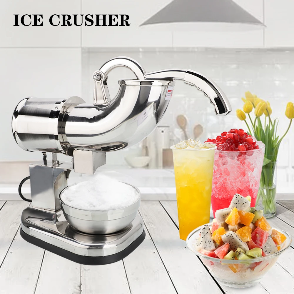 200W Stainless Steel Electric Ice Crusher Removable Dual Blades Mini Ice Breaking Slush Machine Chopper US Plug Smoothie Maker
200W Stainless Steel Electric Ice Crusher Removable Dual Blades Mini Ice Breaking Slush Machine Chopper US Plug Smoothie Maker