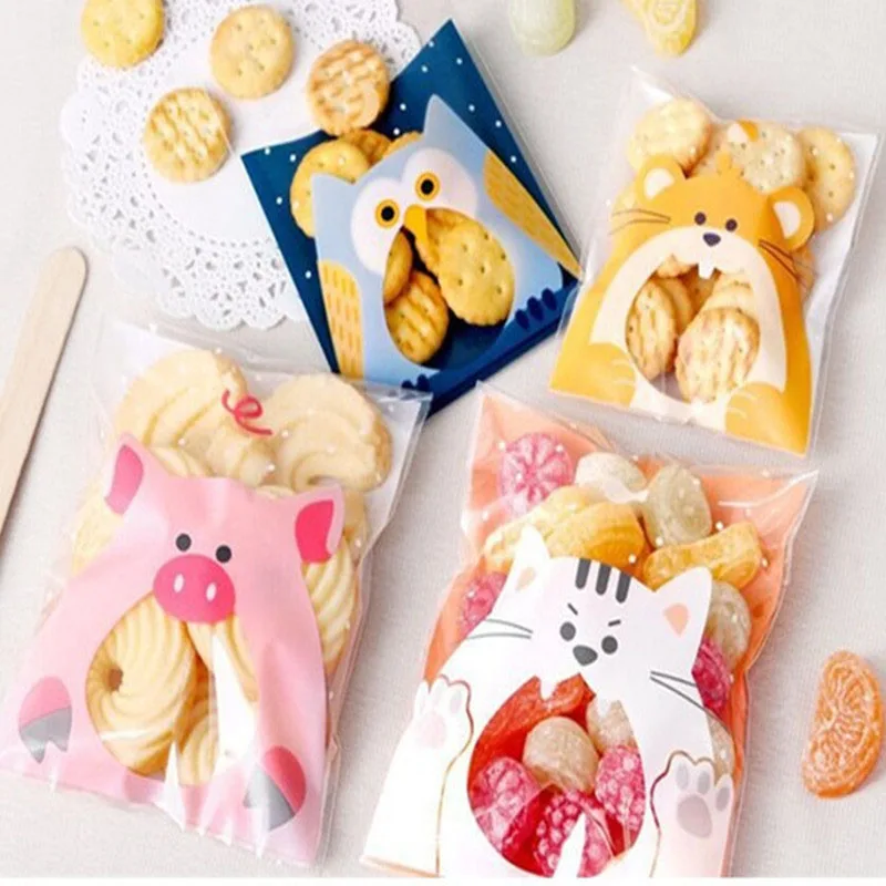 50Pcs Cute Cartoon Animals Cookie Candy Bag Self-Adhesive Plastic Bag For Wedding Birthday Party Biscuits Baking Gift Packaging
50Pcs Cute Cartoon Animals Cookie Candy Bag Self-Adhesive Plastic Bag For Wedding Birthday Party Biscuits Baking Gift Packaging