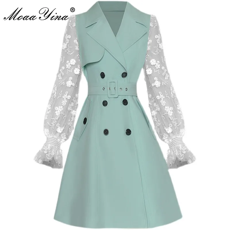 MoaaYina Fashion Designer dress Spring Women's Dress Mesh Lantern Sleeve Double Breasted Elegant Green Profession Mimi Dress
MoaaYina Fashion Designer dress Spring Women's Dress Mesh Lantern Sleeve Double Breasted Elegant Green Profession Mimi Dress