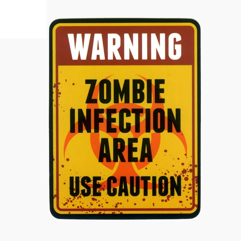 WARNING ZOMBIE INFECTION AREA USE CAUTION Car Stickers and Decals Fashion Bumper Window Laptop Motorcycle Accessories KK15*11cm
WARNING ZOMBIE INFECTION AREA USE CAUTION Car Stickers and Decals Fashion Bumper Window Laptop Motorcycle Accessories KK15*11cm